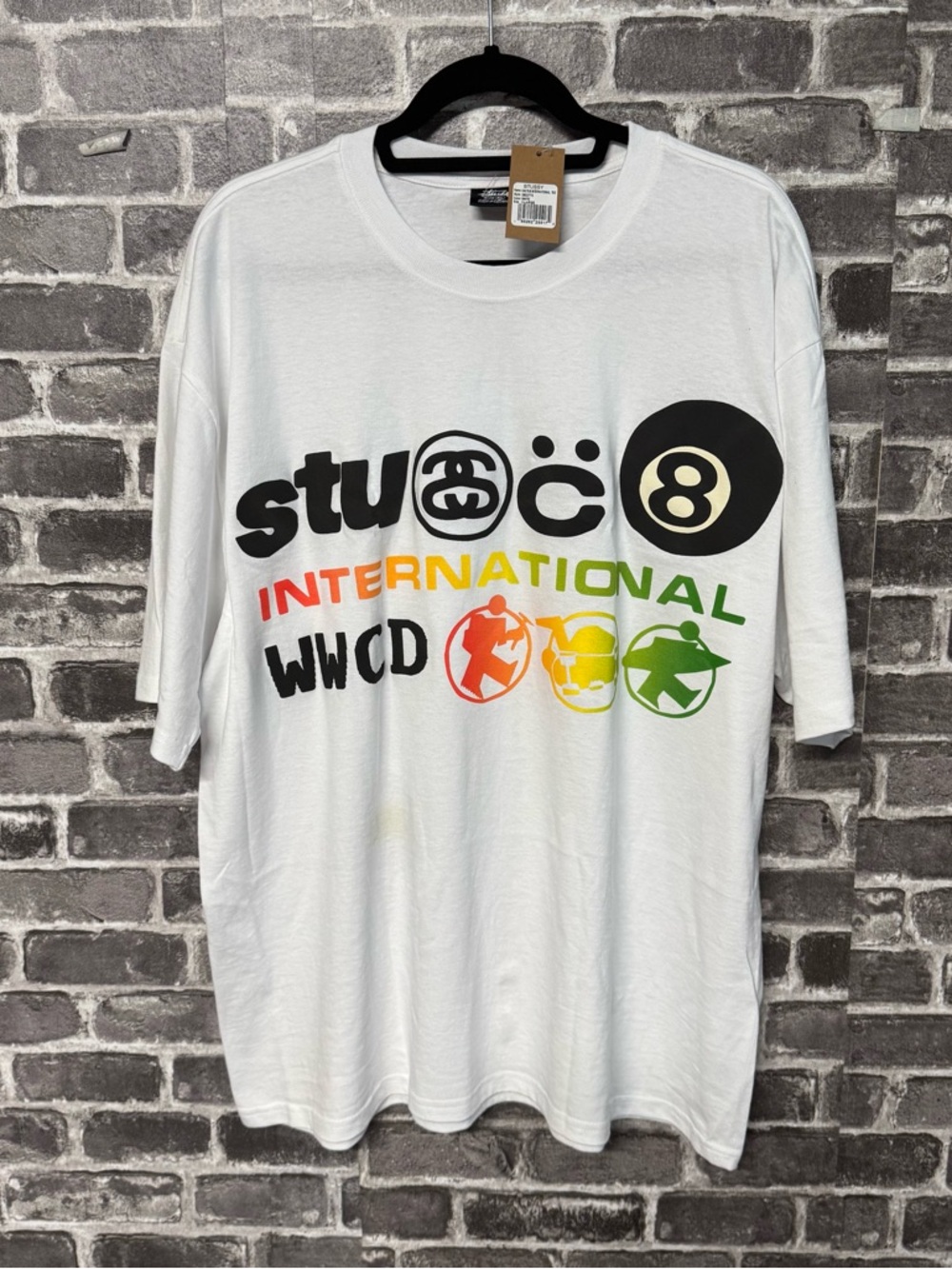 NWT Stussy x CPFM International T-shirt white graphic tee shirt